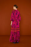 Pink Macaw Forest Maxi Dress